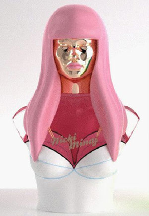 Nicki Minaj Shows off “Pink Friday” Perfume Bottle